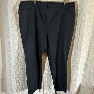 Lane Bryant Straight Leg Black  Dress Slacks Womens Size 24